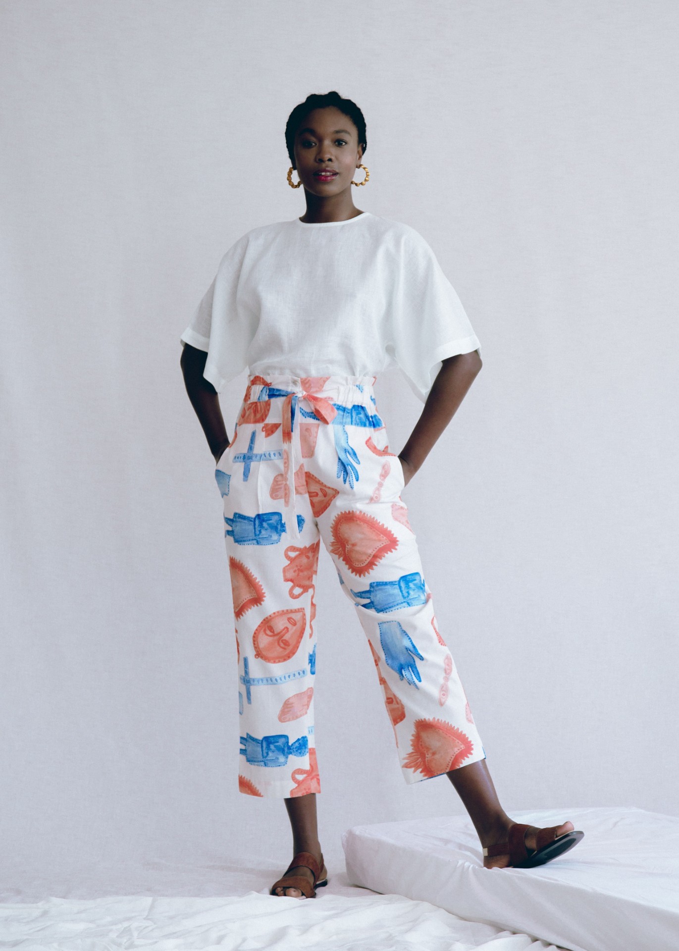 Calça estampada Cru - Onde comprar moda online
